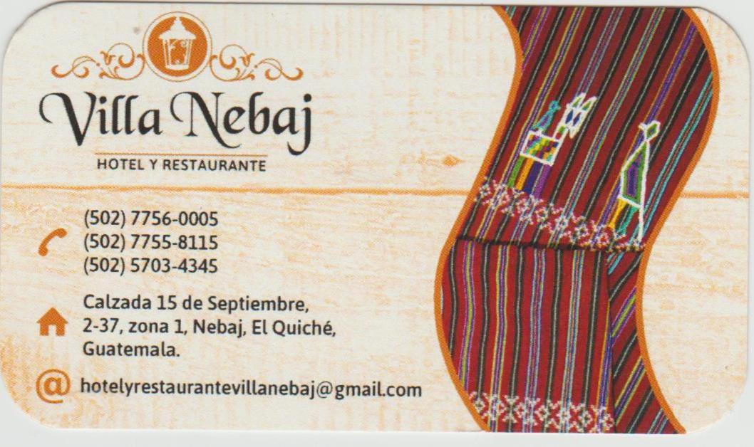 Hotel Y Restaurante Villa Nebaj Extérieur photo